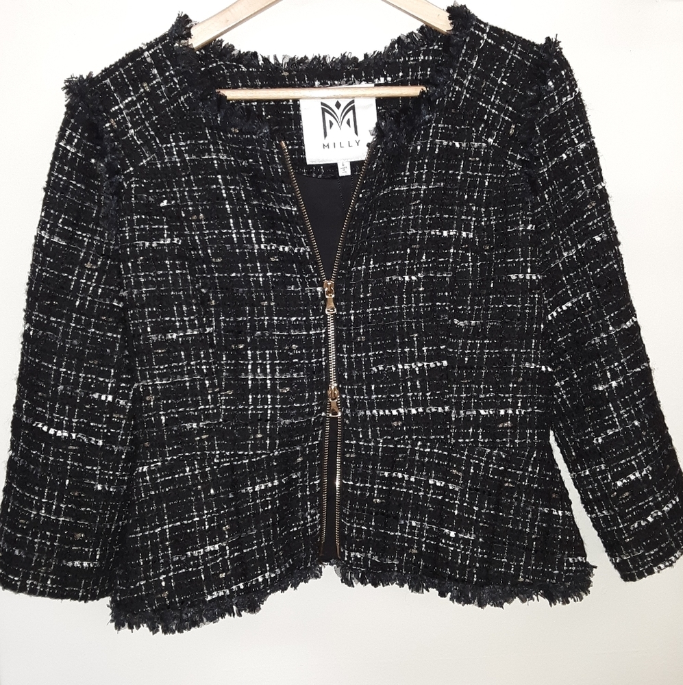 *SOLD* Milly Tweed Zip Jacket NWT